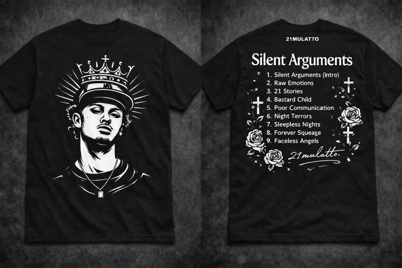 21Mulatto - Silent Arguments Album T-Shirt